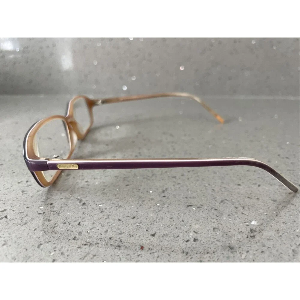 Gianni Po GP P49 Purple Rectangle Full Rim 52-17-135 Wine Eyeglasses Frames ONLY